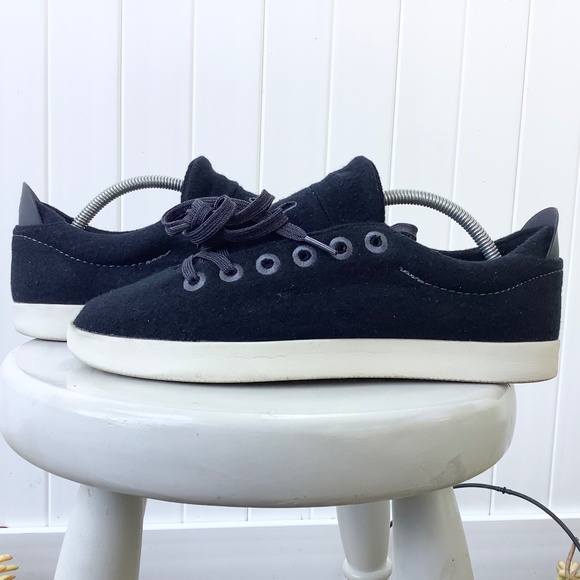 Mens Sz 9 USED ALLBIRDS Tree Pipers Running Shoes 1020 NV1 7.1KG Black/White - Picture 1 of 12